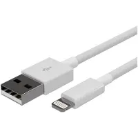 S-Conn --USB Lade-Sync Kabel, USB A Stecker auf 8-Pin Stecker, 2.0, ABS, weiß, 3,0m