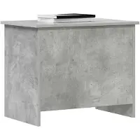 vidaXL Opbergkist met opslag Betongrijs 60 x 40 x 50 cm Bewerkt hout