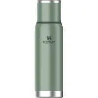 Stanley The Adventure To-Go Bottle 1.1QT, Hammertone Green 10-10819-060 thermosfles met schenkdop en drinkbeker, 1L