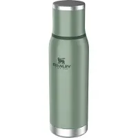 Stanley The Adventure To-Go Bottle 25oz, Hammertone Green 10-10818-052 thermosfles met schenkdop en drinkbeker, 750 ml