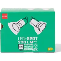 HEMA Led spot GU10 1.6W 230lm - 2 stuks