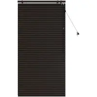 vidaXL Venetiaanse jaloezie Donkerbruin 75 x 160 cm 35 mm