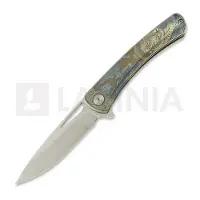 CH Knives Vexor - Damascus - Titanium vouwmes