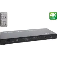 InLine HDMI matrix switch / switcher, 4K2K, 4 ingangen naar 2 uitgangen