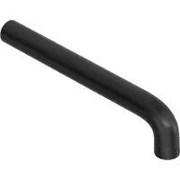 Hotbath Cobber CB094 uitloop voor CB005(T) en CB006(T) 18cm geborsteld zwart PVD
