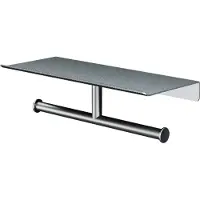 Hotbath &MORE Dubbele Rolhouder - voor planchet serie - RVS 316 SHA05IX