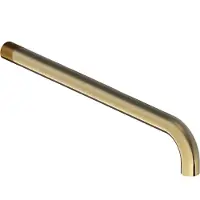 Hotbath Cobber CB094 Uitloop Tbv Cb105 / Cb106 - 30cm - Geborsteld Messing - Messing - Kranen, Badkranen, Baduitlopen - 8720039360198