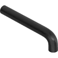 Hotbath Cobber CB094 uitloop voor CB005(T) en CB006(T) 15cm geborsteld zwart PVD