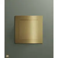 Hotbath &More vierkant ventilatierooster met klemmen geborsteld koper PVD