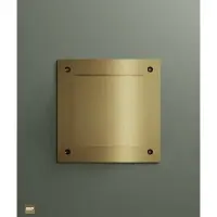 Hotbath &More vierkant ventilatierooster met schroeven geborsteld zwart PVD