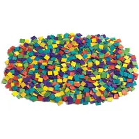 Colorations Houten mozaïek bouwstenen, 1000 stuks, kleurrijk speelgoed