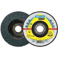 Klingspor 10 schijven/convexe schijven met zirconium lamellen SUPRA SMT 624 D. 125 x 22,23 mm Gr 36 - 322771