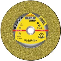 Klingspor Trennscheibe A 24 Extra D230xB2mm Bohrung 22,23mm mittelhart GER-Form max.Drehzahl 6600U/min