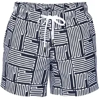 JOOP! Zwemshorts ' Mediterran ' donkerblauw / offwhite