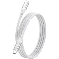 INF 240W USB-C naar USB-C snellaadkabel voor telefoons, laptops en meer, compatibel met APPLE, Samsung, Huawei White 2 m