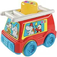 Studio 100 - Speelgoedvoertuig - Brandweerwagen - Knop om auto te laten rijden