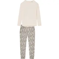 Schiesser Pyjama 'Mix & Relax' offwhite