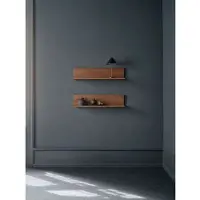 New Works Tana Wandplank Black Stained Oak