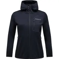 Peak Performance - Women's Utility Light Zip Hood - Fleecevest XS, zwart
