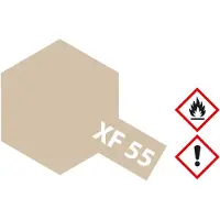 Tamiya Hobbyverf Acrylverf - XF-55 Deck Tan - Light Brown - Matt - Acryl - 23ml Verf potje - 23 ml