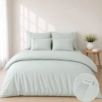 Town & Country Dekbedovertrek Boston 300TC Light Green-260 x 200 / 220 cm | Extra Breed