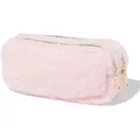 HEMA Etui Dubbele Rits Fluffy Roze