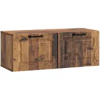 vidaXL Wandmontage TV-kast Oud hout 78,5 x 31 x 30 cm Bewerkt hout