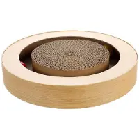 Flamingo Krabspeelgoed "Crabi" – Bruin – 58 x 25 x 10 cm – Duurzaam Krabmeubel voor Katten