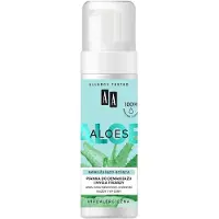 Aa 100% Aloë Vera Extract make-up remover en face wash hydraterend en verzachtend schuim 150ml