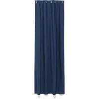 HEMA Kant en klaar gordijn met ringen - 270 x 140 cm (donkerblauw)