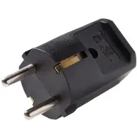 Kaiser Martin Stekker Met Aardingscontact Zwart Thermoplast - 519oT/sw [50 stuks]