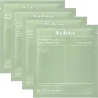 BIODANCE zeewier kalmerend en verzachtend diepmasker 34 g x 4 stuks groen