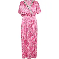 IZIA Jurk groen / pink / wit