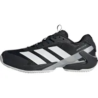 Adidas Sportschoen 'Adizero Ubersonic 5 Clay' grijs / zwart / wit