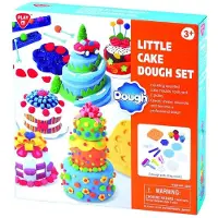 Playgo Dino klei speelset - 6 potjes klei voor dino plezier.