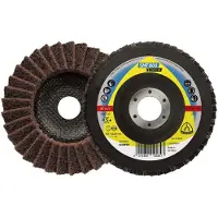 Klingspor Lamellenschuurschijf | d. 125 mm korreling medium conisch | RVS normale korund | 5 stuks - 278499 278499