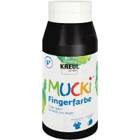 Kreul 23212 Vingerverf Black 750 ml 1 stuk