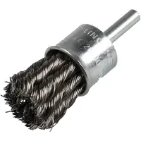 Klingspor 10X KLINGSPOR 358341 Pinselbürste gezopft, 22 x 6 mm, für EDEL-Stahl