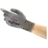 Ansell Mechanische bescherming HyFlex 48-102 Werkhandschoenen PU (Polyurethaan) Grijs Maat 10 12 Paar à 2 Handschoenen