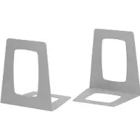 Djois Re-Solution Boekensteunen PS (Polystyreen) Grijs 13,8 x 15,6 x 17,8 cm 2 Stuks