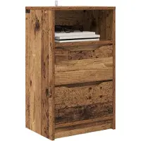 vidaXL Nachttafels 2 st Oud Hout 40 x 30 x 467 cm Bewerkt hout