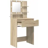 vidaXL Slaapkamer Toilet Tafels Sonoma Eik 80 x 39,6 x 135 cm
