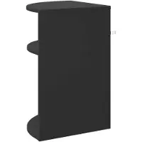 vidaXL Bijzettafel Zwart 39,7 x 39,7 x 60 cm Bewerkt hout