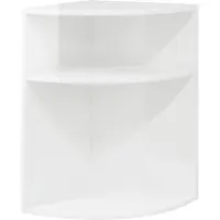 vidaXL Bijzettafel Hoogglans wit 39,7 x 39,7 x 60 cm Bewerkt hout