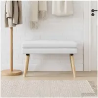 vidaXL Dubbel-laags bank Wit 80 x 40 x 47 cm Stof
