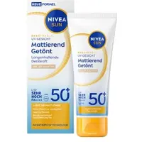 Nivea Breathable UV matterende getinte gezichtszonnecrème lichte huidtype SPF 50+ Zonnecrème 40 ml