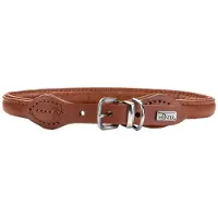 Hunter Hondenhalsband Round & Soft Canadian Up Cognac Maat 50