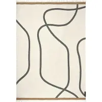 Mette Ditmer Shadow plaid Off-white-grey, 130x175 cm