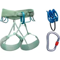 Black Diamond - Women's Momentum Harness Package - Klimset XS, turkoois