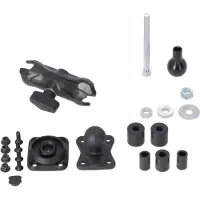 SW-Motech GPS mount kit voor balhoofdbuis met T-Lock - Voor Ø 12,5-25 mm. 1" bal, socket arm, T-Lock.